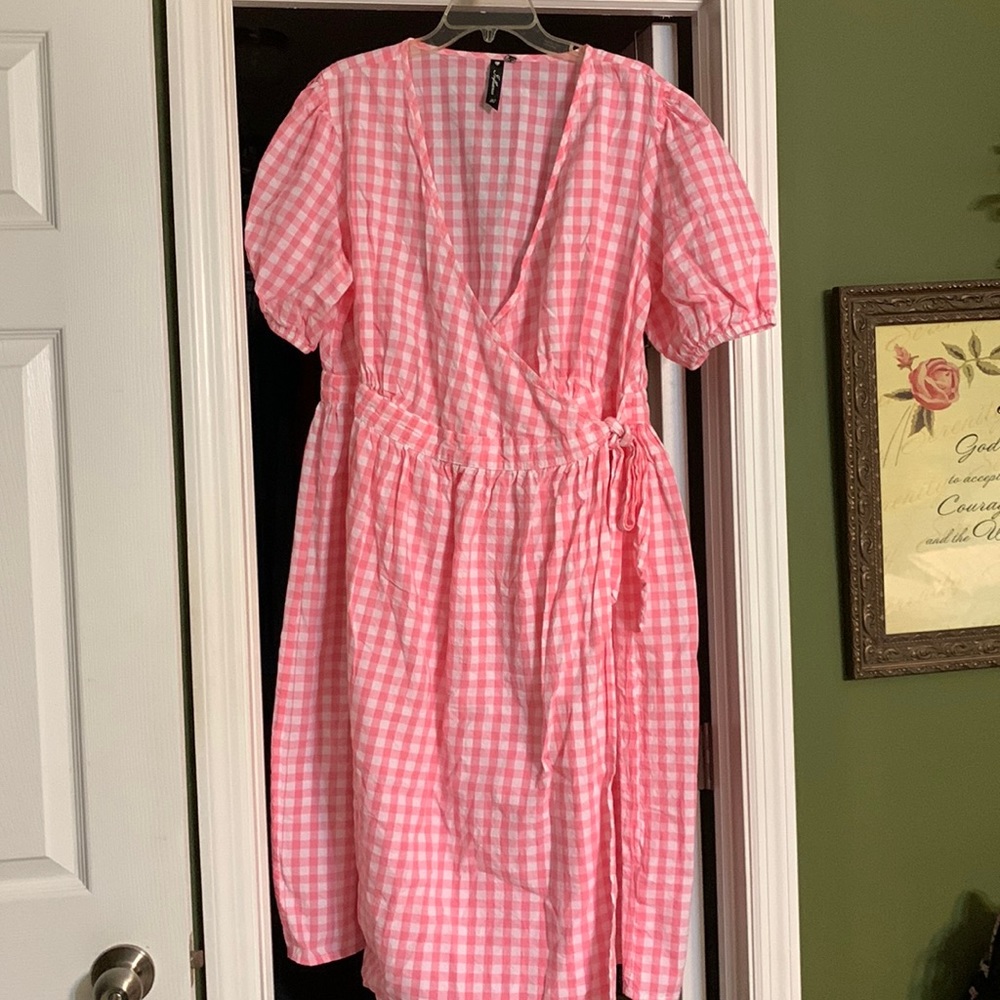 Influence cotton wrap dress NWOT
